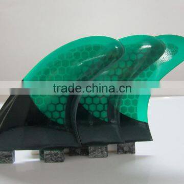 Green colour Fiberglass Fins