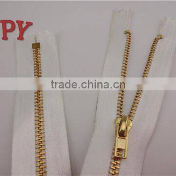 3# Light Gold Metal Zipper