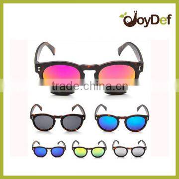 The promotional round customized logo outdoor retro novelty fashion polarized sunglasses with mirror lens