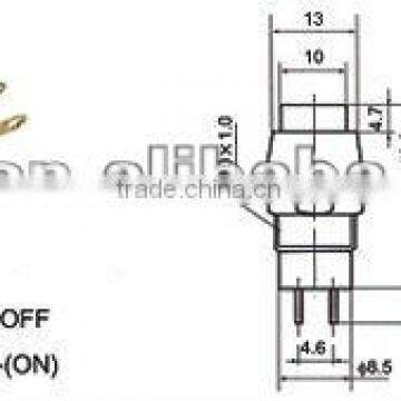 push button switch FL6-006 double pole double throw emergency