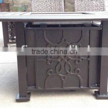 Rectangle Propane Backyard Fire Pit
