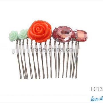 Bridal hair comb,fashion hair combs with rhinestones,girl hair combs