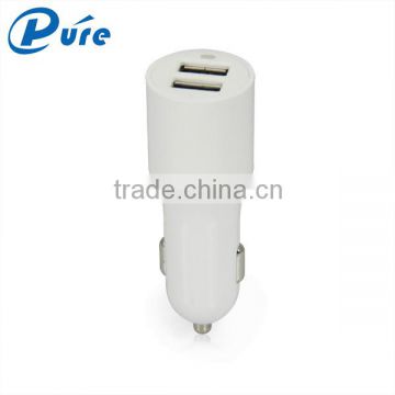 High Quality Mobile Phone Accessories 2 USB Ports Auto Charger DC 12V Cellphone Car Charger