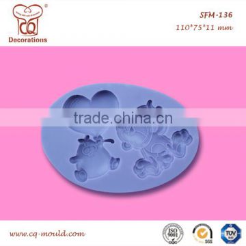 Silicone Fondant Mould, Silicone Sugarcraft Mould for Cake Decoration