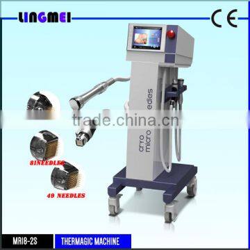 LINGMEI manufacturer fractional rf thermagic face and body treatment with cold hot hammer