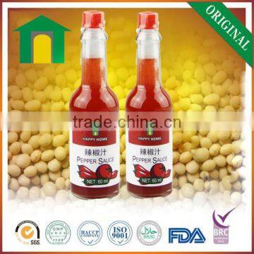 Halal Red Hot Chilli Pepper Sauce 60ml USA Tabasco Sauce Manufacturer