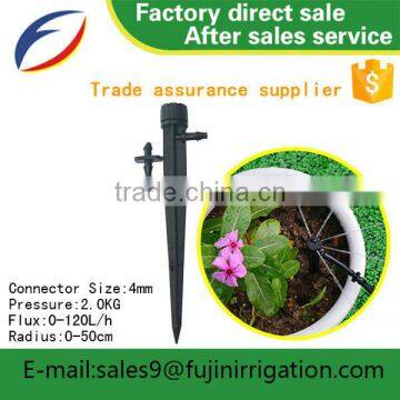Drip Irrigation 360 Vortex Spray With Stake 4MM Tubing Coupling Good Quality Competitive Price photo-6