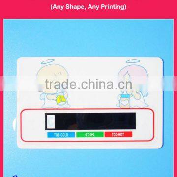 Static Baby Milk Bottle Thermometer with Customized Shape and Printing