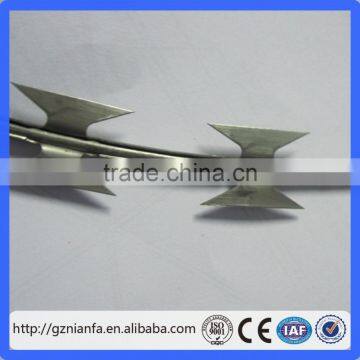 Guangzhou GalvanizedConcertina razor barbed iron wire manufacturer with low price(Guangzhou Factory)