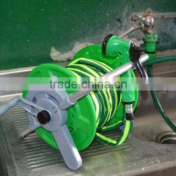 15 Meters Flat Hose With Mini Water Hose Reel