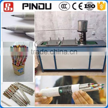 Recycled waste paper color lead pencil making machine low price