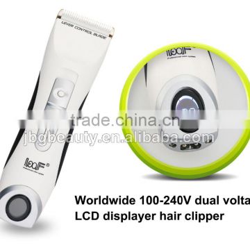 2015 top Product Rechargeable Professional hair clipper with LED displayer