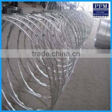 sale popular type electric galvanized razor blade Barbed Wire Mesh Fence