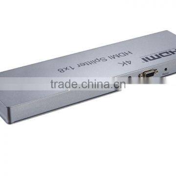 VOXLINK 1x8 HDMI Splitter 4K(HDMI 1.4,HDCP1.4 ,4K,IR Extension, EDID Management, RS232) EU/US/UK/AU photo-2