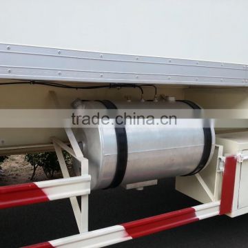 2015 hot-sale 2 axles ALUMINUM SHEET DOUBLE AXLE DRY VAN CHEAP SEMI TRAILER