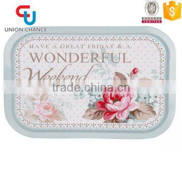 Rectangle Fruit Food Metal Tray Tin Tray