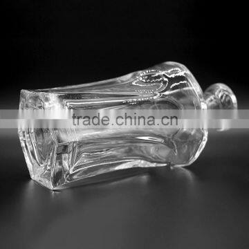 500ml Crystal Glass Bottle For Whisky With Cork Cap photo-2