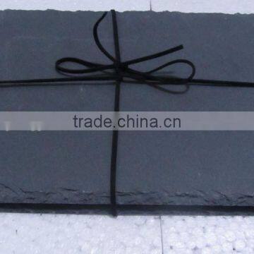 40x30cm Slate Placemat With Black Rope photo-3