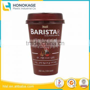 Wholesale Plastic Reusable Coffee Cups With Lid, IML Cheap Different Types Of Drink Cup