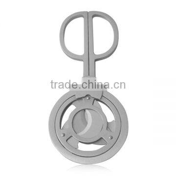 High Quality Silver Stainless Steel Triple Blade Cigar Scissors Cigar Cutter