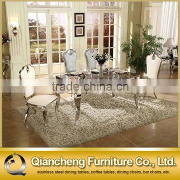 Modern Stainless Steel Dining Table for Hotel Dining Room photo-3