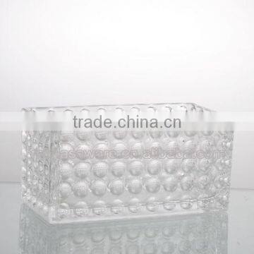 29.8/25/20cm Length Clear Dot Home Decor Sqnare Vase photo-3