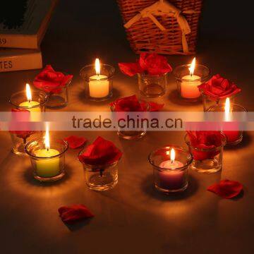 mini clear glass candle holder tealight insert for wedding decoration