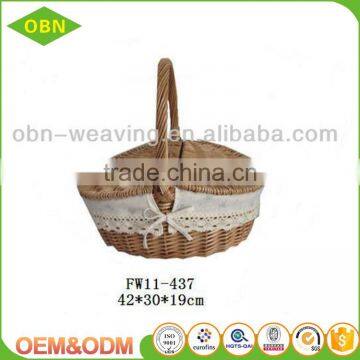China Custom Excellent Quality Wholesale Cheap Handmade Mini Empty Wicker Picnic Basket photo-2