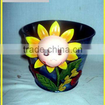 Metal Flower Pot Garden Home With 3D Metal Application Iron Flower Pot Stand photo-6