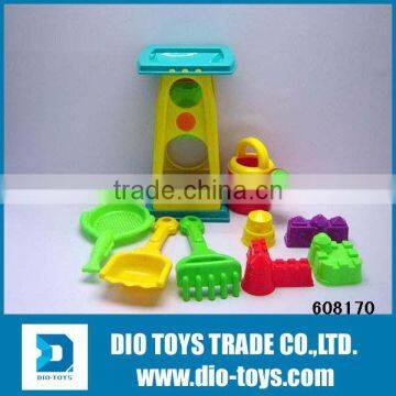 Beach Play Set 9 PCS with Sand Wheel,Water Pot,Sand Molds