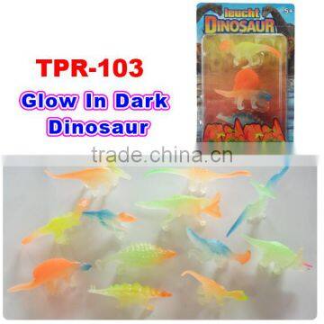 Plastic Rubber Glow Dinosaur Toys