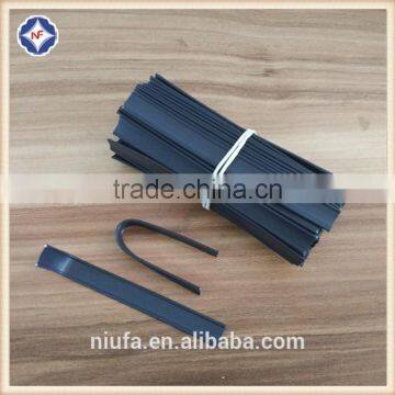 Color Black Precut Plastic Double Wire Twist Tie For Packaging photo-2