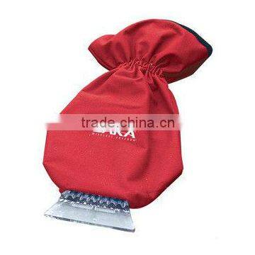 warm ice scraper with glove