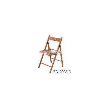 Portable Beech Folding Chair