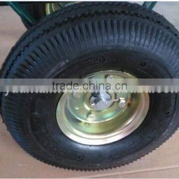 Heavy Duty Steel Hand Pallet Truck With Two Wheel in Red Blue Balck Color HT1805 photo-5