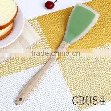 Wooden Handle Silicone Head Top Quality Fashional Style Kitchenware Set
