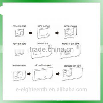 Free Sample Nano SIM Adapter to Micro and Standard Sim Card Adapter Mobile Pin photo-2