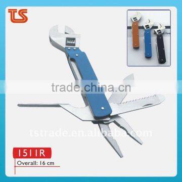 2011 Stainless steel multi wrench/multi tools,multifunctional tools pocket tool 1511R