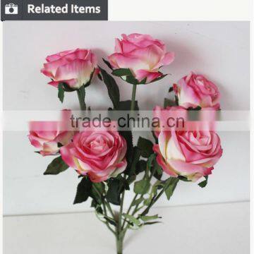 Factory Direct Artificial Bouquet Wedding Rose Flowers photo-4