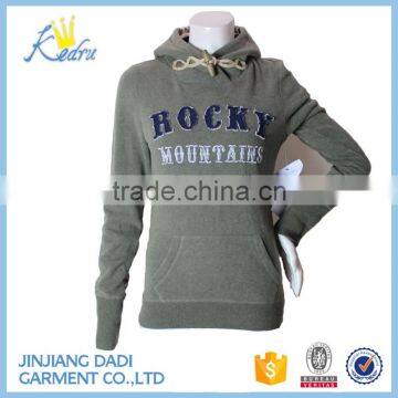 Lady Fashion Printing and Embroidery Hoody