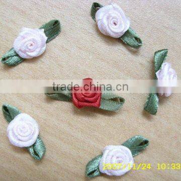 MSD Wholesale Ribbon Flower for Socks Decorations,mini Handmade Ribbon Flower photo-2