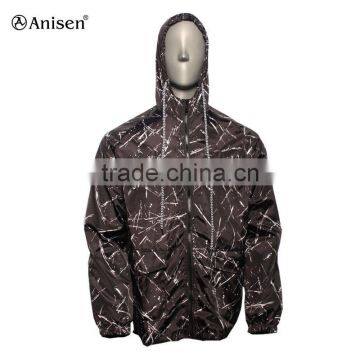 oem service fashion pringting custom men's softshell windbreaker jacket