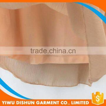 Women Latest Designs Good Quality Layered Prom Chiffon Pink Dress photo-4