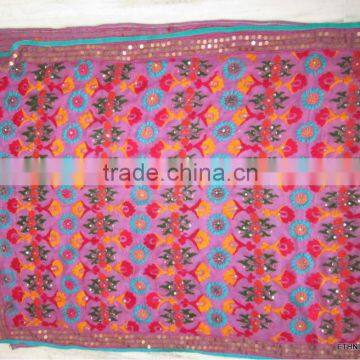 MULTICOLOR BLUE PHULKARI GEORGETTE DUPATTA SHAWL, Karachi Hand Embroidery