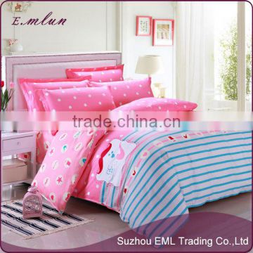 full comforter sheets 4pcs home textile 100% pure cotton printing bedclothes four bedding sets EML-12-W1007