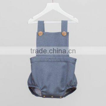 New Style baby clothes soft cotton baby boys grey cut rompers