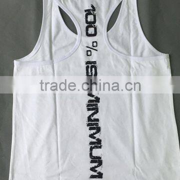 Custom custom stringer tank shirt gym vest top wholesale