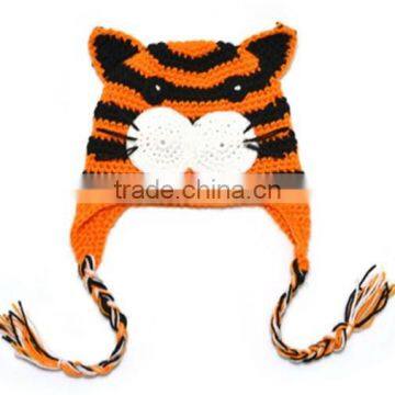 Funny Animal Shaped Crochet Kids Hat Cat Ear Hat photo-3