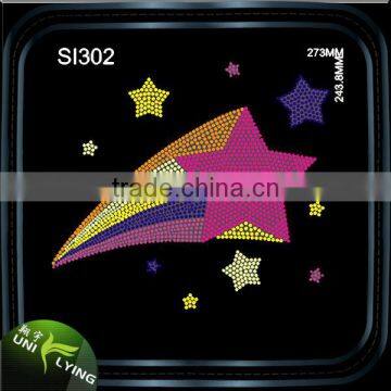 Bling Bling Star Iron On Rhinestone Transfer Star Design Motifs photo-4