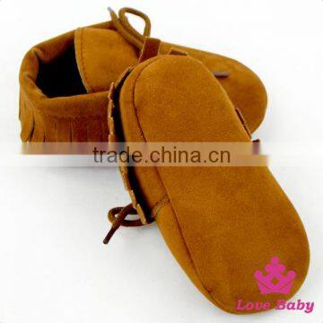 Cute Pink Color Soft Sole Rubber Baby Girl Shoes Newborn Crib Shoes With Lace Wholesale Leather Baby Shoes photo-5